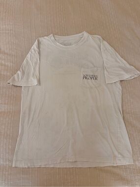 Southern Proper Men’s White Pocket T-Shirt, large